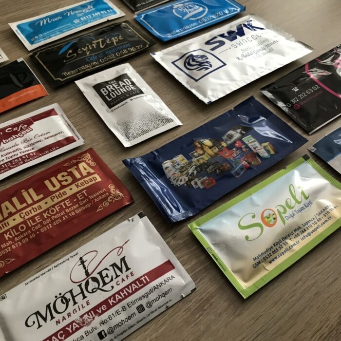 logo baskili islak mendil